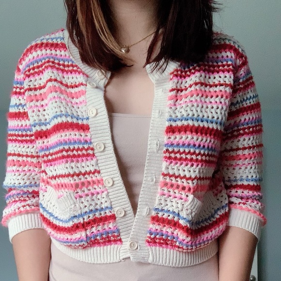 Cute crochet cropped cardigan - Picture 1 of 3